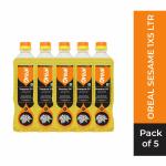 Oreal Sesame (Gingelly) Oil Bottle, 1L x 5 - 5L (Cheku/Ghani)