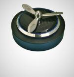 Cloudsale Blue Solar Energy Rotating Fan Car Perfume