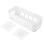 MOSHTU Self-Adhesive Plastic Bathroom Corner Rack Storage Shelves