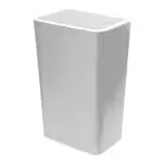 Gluman Grey Push Button Plastic Dustbin (8 L) (Pack of 2)