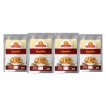 Ghotaram Sankhe Fali Mathri Milk Mathi Khasta Mathari Ready to Eat Snack Indian Namkeen | Mathi Mathri Munchies Travel Friendly Namkeen Snack | Perfect for Tea-Time Savoury Snack-900g*4Pack