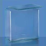 ABGIL Glass Specimen Jar Rectangular With Glass Cover 20 x 20 x 12 cm