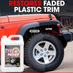 PISHARNATH tyre polish 5Liter Hot Shine Tire Foam Easy to use Aerosol Tire Shine with UV Protection for Glossy, Rich Black Tires