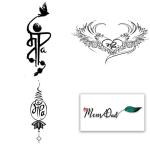 Temporary Tattoowala Mom Dad Black Designs combo Pack of 4 Temporary Tattoo Sticker For Men And Woman Temporary body Tattoo