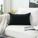 Khooti Dark Grey Poly Jute Plain Cushion Cover - 18 X 22 Inch
