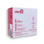 Clensta Detan Facial Kit For Women & Men, With Kojic Acid & Papaya Extract For Tan Removal & Brightening Skin For All Skin Types| Size - 10 X 5gm | Cleansing Milk, Face Scrub, Massage Cream, Face Mask & Glowing Cream | NEW LAUNCH