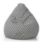 Style Homez Classic Cotton Canvas Checkered Printed Bean Bag XXXL Size Cover Only