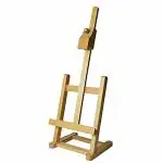 Grandink Wooden Adjustable Brown H-Frame Easel Stand 26 inch