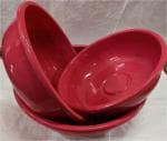 AADB PLASTIC Plastic Bath/Kitchen Tub, Red, 16 L, 12.5 L, 20 L (3 Pieces) (Red