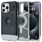 Spigen Classic C1 Magfit Back Cover Case Compatible with iPhone 15 Pro (TPU + Poly Carbonate | Graphite)