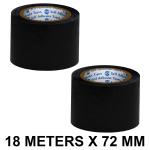VCR Black Duct Tape - 18 Meters in Length 72mm / 3