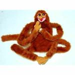 WIZERDY Ventriloquism Talking Monkey Puppet/Ventriloquist Monkey Puppet - 43 cm (Brown)