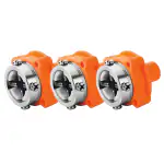 NEW WARE Washing Machine Tap Adapter Connector for Inlet Hose Pipe - Orange