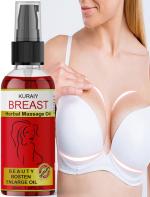 KURAIY New Breast Enlargement Oil Chest Enhancement Elasticity Promote Female Hormone Breast Lift Firming Massage Up Size Bust Care
