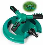 360 Degree Automatic Rotating Lawn Water Sprinkler | Three Arm Lawn Sprayer Green | With Adjustable Nozzles | For Sprinkler Irrigation @ Garden | Agriculture | Horticulture| Lawn |Kids Play Ground | Green Park | Poultry Farms | Cattle Farms | Pack Of 1