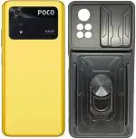 CarryWrap Back Cover for Poco M4 Pro, Poco M4 Pro 4G (Black, Dual Protection, Pack of: 1)