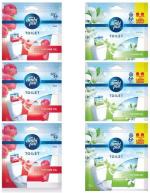 Winkcart Ambipur Toilet Freshener, Bathroom Freshener, Rose Jasmine Fragrance Combo, 5.5 Ml (Pack Of 6)