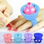 HRUNIQUE Nail polish Stand Round Nail Polish Bottle Holder || Wearable Nail Polish Bottle Holder