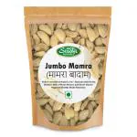 Sindhi Dry Fruits Jumbo Mamra, Pure Irani Mamra, Paper Shell Almond, Luxury Product and Platinum Quality, Tasty and Oily, 100% Natural, Great Snack for Diabetic Patients, 500g Zip Pouch