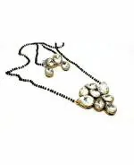 Jn Handicraft Alloy Gold, Black Jewel Set For Women