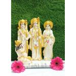 LETS CATCH UPP Shri Ram Darbar Idols for Home Decor Gift Items | Ram Darwar Statue for Table Showpiece | Decorative Mandir Murti for Living Room | Height 12 Inch