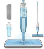 RYLAN Aluminium Microfiber Floor Cleaning Spray Mop With Removable Washable Cleaning Pad And Integrated Water Spray Mechanism, Multicolor