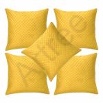 Artree Holland Checks Soft Cushion Covers Pack of 5 - Yellow