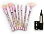 Lenon Beauty Glitter Liquid Handle Makeup Brushes mermaid (8 Items in the set)