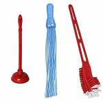 Vararo Long Lasting Toilet Brush, Jhaadu and Plunger
