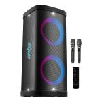 Artis BT808 80W Wireless Bluetooth Party Speaker with FM/USB/Aux in/Mobile Stand & 2X UHF Wireless Mic