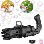 ATRI 8 Hole Bubble Maker Machine Water Gun Toys For Kids Pack of 1 Black