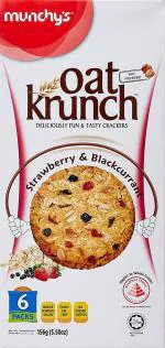 MUNCHY'S OAT KRUNCH STRAWBERRY & BLACKCURRANT -468gm Combo (156gm X Pack of 3)