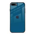 Qrioh Cobalt Blue Glass Case for Apple iPhone 8 Plus