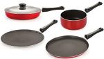 Nirlon 3 Layer Non-stick Aluminium Coated Dishwasher Safe Kitchenware Essential Combo Set
