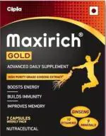Maxirich Gold Advanced Multivitamin Daily Suppliment. (7X10=70 Softgel Capsules) (10 X 7 No)