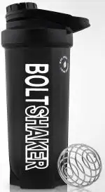 Zyro Bolt Gym Shaker Bottle 700ml, for Protein Shake 100% Leakproof Guarantee Protein Shaker/Sipper Bottle, Ideal For Protein, Pre Workout And BCAAs & Water BPA Free (Black, Pack of 1)