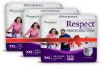 Respect Pant Diapers - 30 Pieces, Xxl (Pack Of 3)