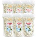 Farmbean Safflower Seeds | Kusum Beej | Kardi Seed for Bird Food 2700 Gm (Safflower2700gms)