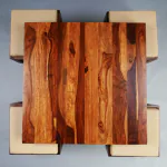 Urban Basics Athena Solid Sheesham Wood Coffee TableTeak Finish