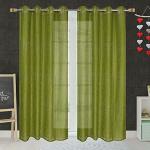 Skirmish Floristry Heavy Quality Premium Green Box Floral Pattern Polyester Window Curtains 182 x 121 cm (FR-Net-Tisue-4x6-Pack-of-2Green-Box)