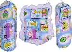 Aarushi Blue Easy to Wash Baby Bolster and Pillow Set 0 - 3 M