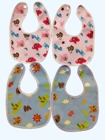Maalove Waterproof Baby Feeding Bibs/Apron Pink and Blue Pack of 2 Each