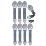 Kids Station Made in India Furniture Safety Locks for Kids, Child Safety Locks for Drawer, Cabinet, Cupboard, Baby Proofing Product, Strong Adhesive Safety Lock (Pack of 8, Grey)