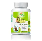 Vajraveda Amla Herbal Capsules, Strong hair growth, stops hair fall, Grow new hair, 30 capsules, pack of 1