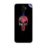 GADGETSWRAP Printed Vinyl Skin Sticker for Oppo A9 2020- Punisher Skull Guns