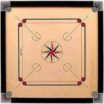 Rkp Multicolor Wooden Full Size Carrom Board For Kids And Children With Coins Striker And Boric Powder, 26 Inch