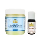 Mr.Kool Liquid Glucose Syrup 500gm | Vanilla premium food essence 20 ML Combo (520g)