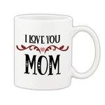 Mug Morning Best Gifts for Mom Love You Mom Mug Mom Coffee Ceramic Mug 325ml (White)