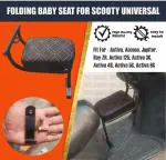 Znee Smart ZSB-1 Universal Folding Baby Seat Compatible for All Scooty Single Bike Seat Cover For Honda, Hero, TVS, Suzuki, Universal For Bike, Ola Activa, Access, Jupiter, Ray ZR, Activa 125, Activa 3G, Activa 4G, Activa 5G, Activa 6G