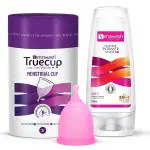 Senziwash Natural Feminine intimate wash & Small Reusable Menstrual Cup for Women Combo Pack